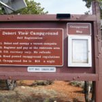 Desert View Campground Info Sign
