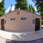 Restrooms at Brookchar Campground