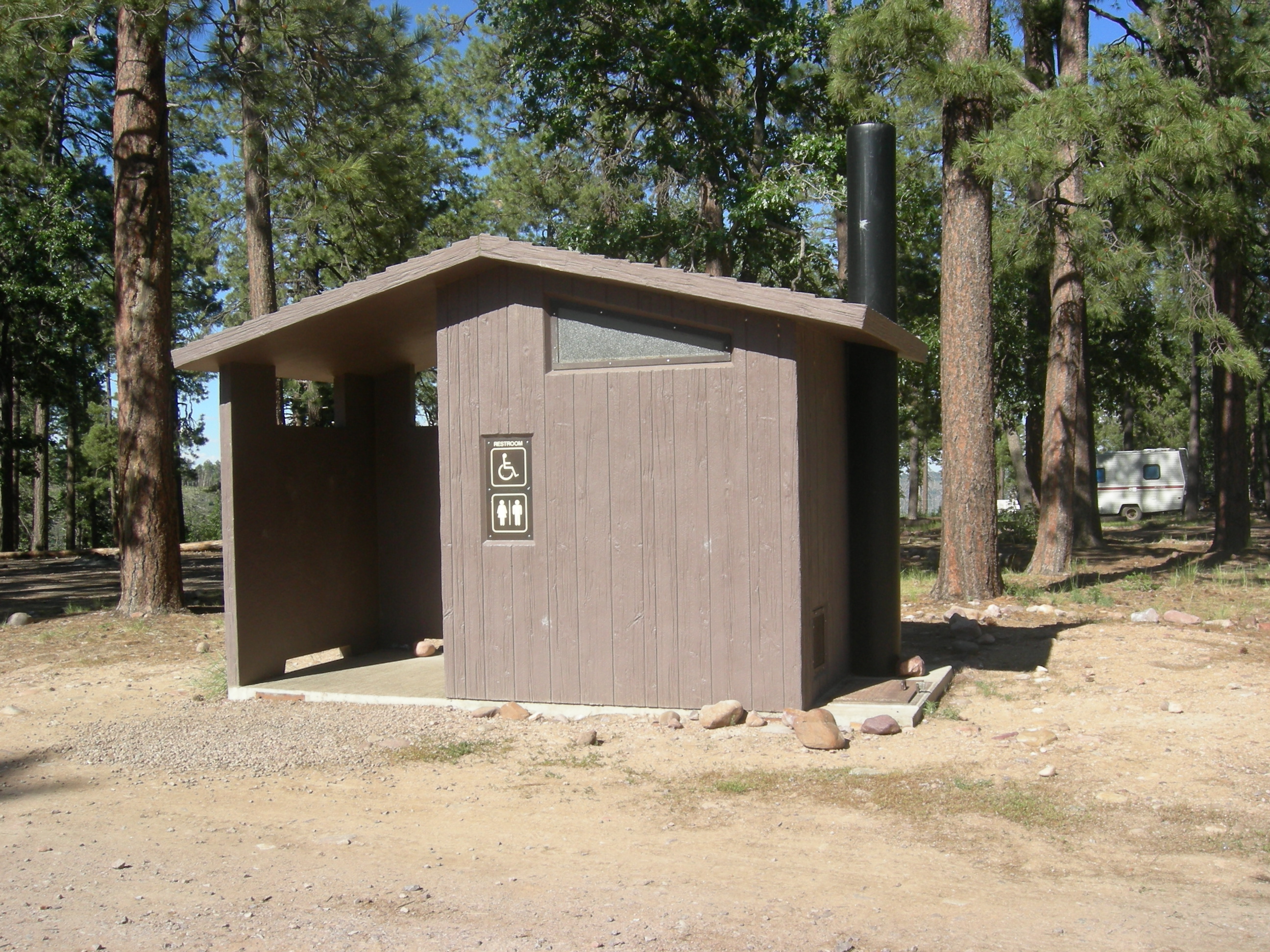 Restrooms at Upper Canyon Creek Campground