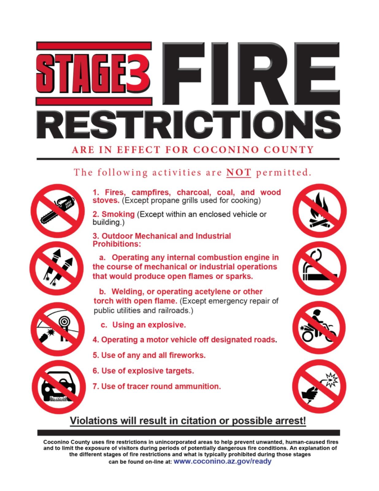 Stage 3 Fire Restrictions